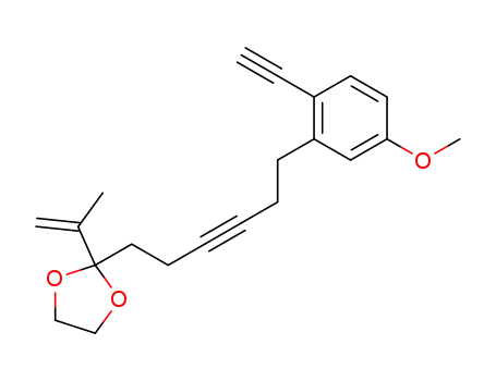 1,3-Dioxolane,
2-[6-(2-ethynyl-5-methoxyphenyl)-3-hexynyl]-2-(1-methylethenyl)-
