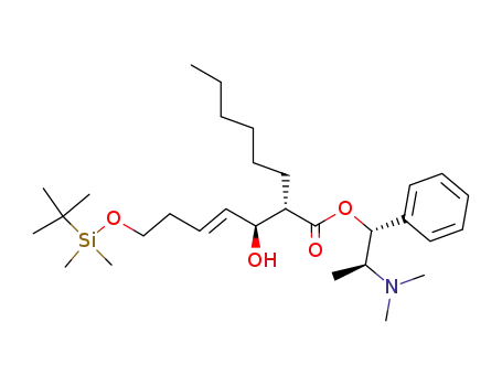 (S)-2-[(E)-(S)-5-(tert-Butyl-dimethyl-silanyloxy)-1-hydroxy-pent-2-enyl]-octanoic acid (1R,2S)-2-dimethylamino-1-phenyl-propyl ester