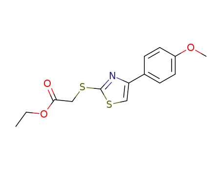 Acetic acid, [[4-(4-methoxyphenyl)-2-thiazolyl]thio]-, ethyl ester