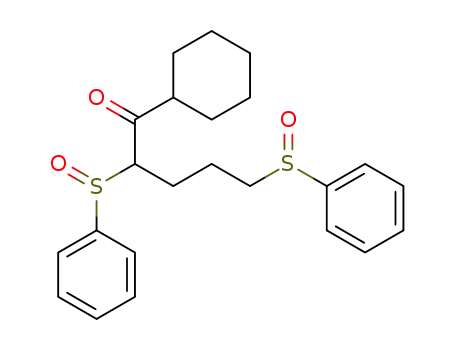 2,5-Bis-benzenesulfinyl-1-cyclohexyl-pentan-1-one