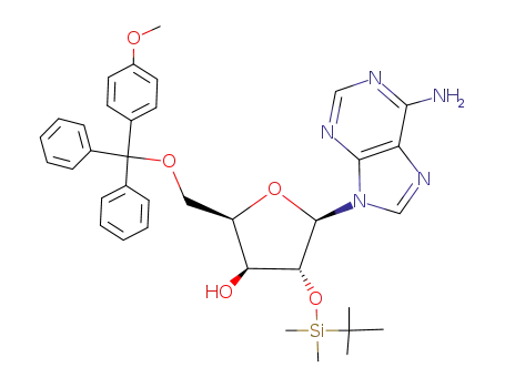 9-<5'-O-(monomethoxytrityl)-2'-O-(tert-butyldimethylsilyl)-β-D-xylofuranosyl>adenine