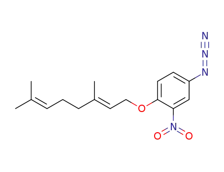 Molecular Structure of 106929-46-8 (p-azido-o-nitrophenyl geranyl ether)