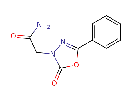 Molecular Structure of 137678-24-1 (2-(2-Oxo-5-phenyl-[1,3,4]oxadiazol-3-yl)-acetamide)