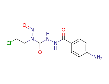Molecular Structure of 147217-64-9 (2-[(4-aminophenyl)carbonyl]-N-(2-chloroethyl)-N-nitrosohydrazinecarboxamide)
