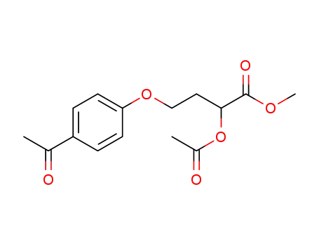4-<3-(carbomethoxy)-3-acetoxypropoxy>acetophenone