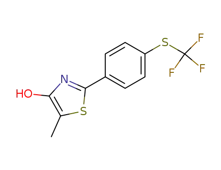 2-<4-<(trifluoromethyl)thio>phenyl>-4-hydroxy-5-methylthiazole