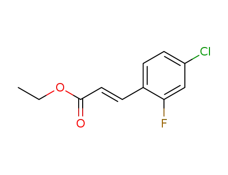 2-Propenoic acid, 3-(4-chloro-2-fluorophenyl)-, ethyl ester, (2E)-