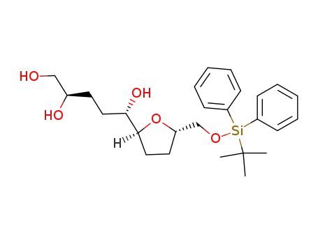 (2R,5S,2'S,5'S)-5-<5'-<(tert-Butyldiphenylsiloxy)methyl>tetrahydrofuran-2'-yl>pentane-1,2,5-triol