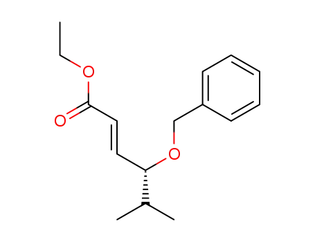 ethyl (R)-E-4-benzyloxy-5-methyl-hex-2-eneoate