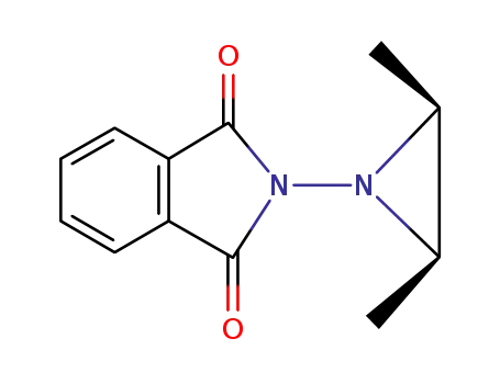 Molecular Structure of 24948-27-4 (1H-Isoindole-1,3(2H)-dione, 2-(2,3-dimethyl-1-aziridinyl)-, cis-)