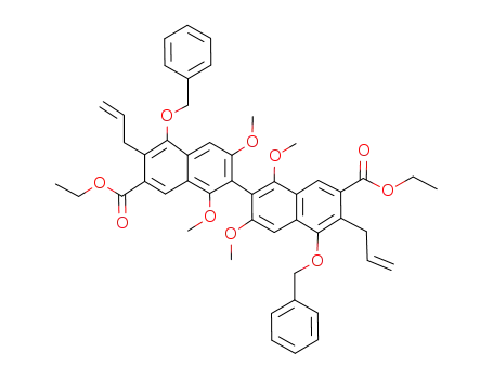 diethyl 6,6'-diallyl-5,5'-bis(benzyloxy)-1,1',3,3'-tetramethoxy-2,2'-binaphthalene-7,7'-dicarboxylate