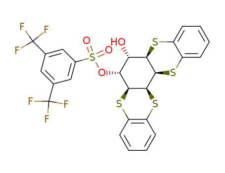 DL-(1α,2α,3α,4α,5β,6β)-1,2:3,4-Bis-S-(1,2-phenylen)-1,2,3,4-tetrathio-1,2,3,4,5,6-cyclohexanhexol-5-<3,5-bis(trifluormethyl)benzolsulfonat>