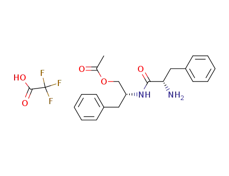 Acetic acid (R)-2-((S)-2-amino-3-phenyl-propionylamino)-3-phenyl-propyl ester; compound with trifluoro-acetic acid