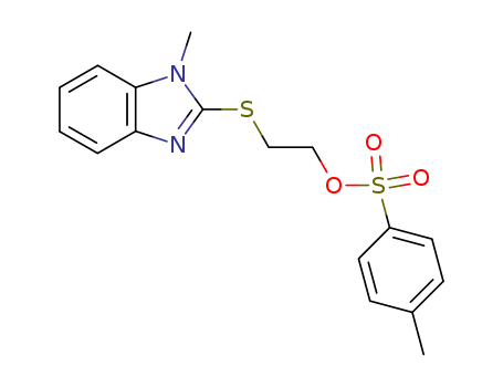Ethanol,2-[(1-methyl-1H-benzimidazol-2-yl)thio]-, 1-(4-methylbenzenesulfonate) cas  77168-17-3