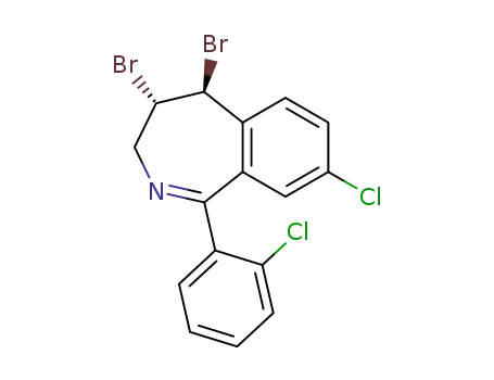 3H-2-Benzazepine,
4,5-dibromo-8-chloro-1-(2-chlorophenyl)-4,5-dihydro-, (4R,5R)-rel-
