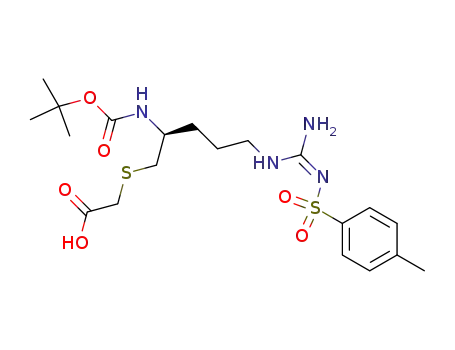 [(S)-5-({Amino-[(Z)-toluene-4-sulfonylimino]-methyl}-amino)-2-tert-butoxycarbonylamino-pentylsulfanyl]-acetic acid