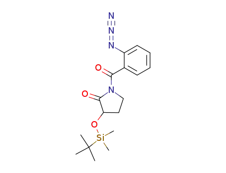 Molecular Structure of 182057-89-2 (1-(2-Azido-benzoyl)-3-(tert-butyl-dimethyl-silanyloxy)-pyrrolidin-2-one)