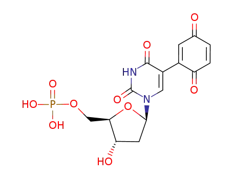 Molecular Structure of 87414-22-0 (5-(4-benzoquinonyl)-2'-deoxyuridine 5'-phosphate)