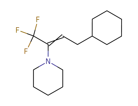 1-((E)-3-Cyclohexyl-1-trifluoromethyl-propenyl)-piperidine