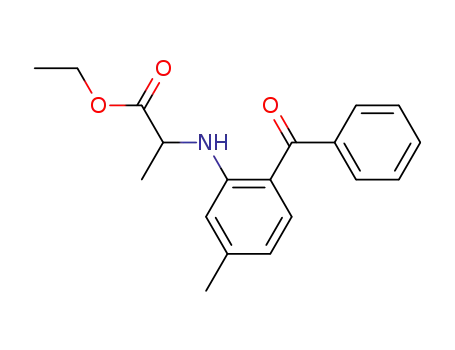 Alanine, N-(2-benzoyl-5-methylphenyl)-, ethyl ester