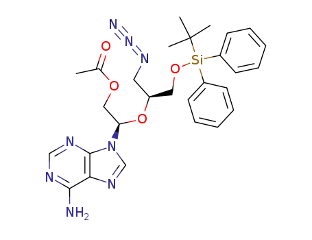 2'-O-acetyl-3'-azido-5'-O-t-butyldiphenylsilyl-3'-deoxy-2',3'-secoadenosine