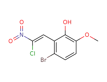 3-Bromo-2-((Z)-2-chloro-2-nitro-vinyl)-6-methoxy-phenol