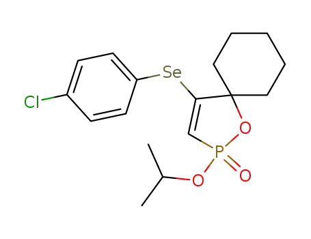 1-Oxa-2-phosphaspiro[4.5]dec-3-ene,
4-[(4-chlorophenyl)seleno]-2-(1-methylethoxy)-, 2-oxide