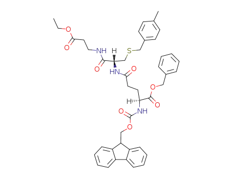 Molecular Structure of 152684-58-7 (N<sup>α</sup>-Fmoc-α-benzyl-γ-glutamyl-<S-(4-methylbenzyl)cysteinyl>-β-alanine ethyl ester)