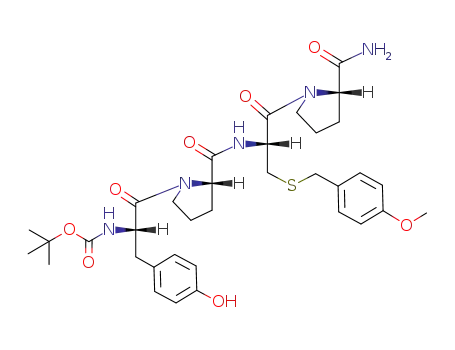 [(S)-2-{(S)-2-[(R)-2-((S)-2-Carbamoyl-pyrrolidin-1-yl)-1-(4-methoxy-benzylsulfanylmethyl)-2-oxo-ethylcarbamoyl]-pyrrolidin-1-yl}-1-(4-hydroxy-benzyl)-2-oxo-ethyl]-carbamic acid tert-butyl ester
