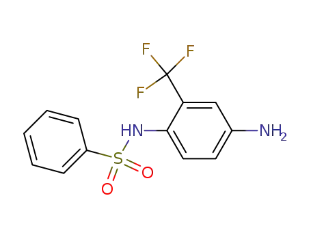 Molecular Structure of 86785-37-7 (Benzenesulfonamide, N-[4-amino-2-(trifluoromethyl)phenyl]-)
