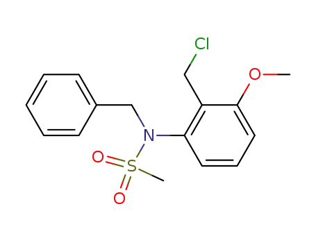 N-Benzyl-N-(2-chloromethyl-3-methoxy-phenyl)-methanesulfonamide