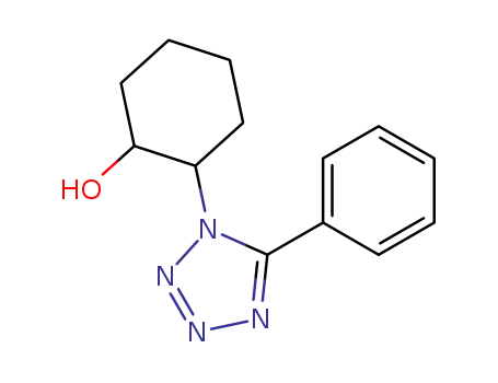 Molecular Structure of 83576-18-5 (Cyclohexanol, 2-(5-phenyl-1H-tetrazol-1-yl)-)