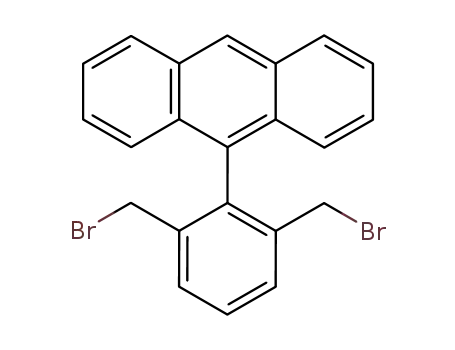 Molecular Structure of 104463-80-1 (Anthracene, 9-[2,6-bis(bromomethyl)phenyl]-)