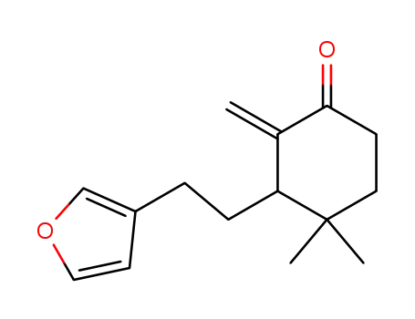 3-<2-(2-furyl)ethyl>-4,4-dimethyl-2-methylenecyclohexanone