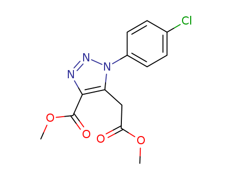 Methyl 1-(4-chlorophenyl)-5-(2-methoxy-2-oxoethyl)-1H-1,2,3-triazole-4-carboxylate