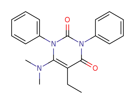 2,4(1H,3H)-Pyrimidinedione, 6-(dimethylamino)-5-ethyl-1,3-diphenyl-