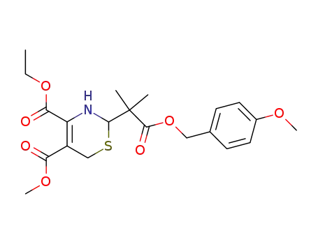 (ethoxycarbonyl-4 methoxycarbonyl-5 dihydro-3,6 2H-thiazine-1,3 yl-2)-2 methyl-2 propanoate de p-methoxybenzyle