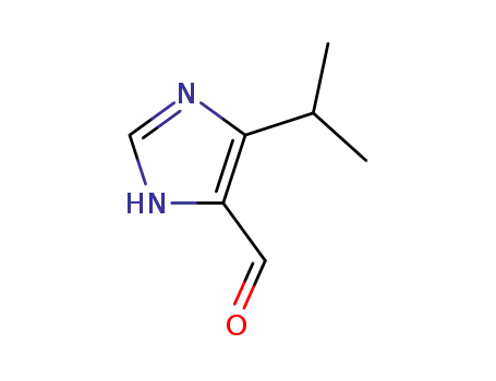 Molecular Structure of 97749-75-2 (1H-Imidazole-4-carboxaldehyde, 5-(1-methylethyl)-)