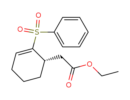 ethyl (S)-2-phenylsulfonyl-2-cyclohexene-1-acetate