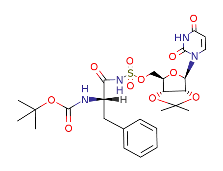 {(S)-1-Benzyl-2-[(3aR,4R,6R,6aR)-6-(2,4-dioxo-3,4-dihydro-2H-pyrimidin-1-yl)-2,2-dimethyl-tetrahydro-furo[3,4-d][1,3]dioxol-4-ylmethoxysulfonylamino]-2-oxo-ethyl}-carbamic acid tert-butyl ester