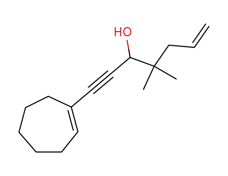 1-(cyclohept-1'-en-1'-yl)-4,4-dimethyl-6-hepten-1-yn-3-ol