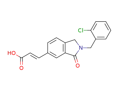 (E)-3-(2-(2-chlorobenzyl)-1-oxoisoindolin-6-yl)acrylic acid