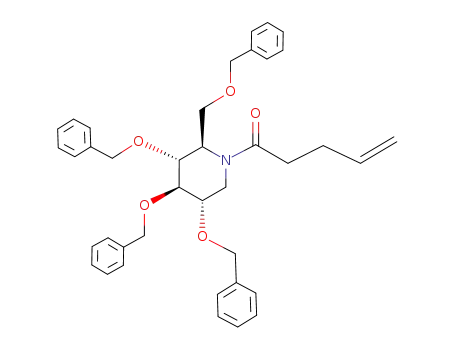 2,3,4,6-tetra-O-benzyl-N-pent-4'-enoyl-1-deoxynojirimycin