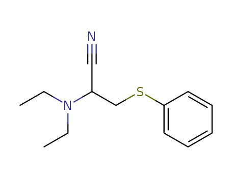 Propanenitrile, 2-(diethylamino)-3-(phenylthio)-