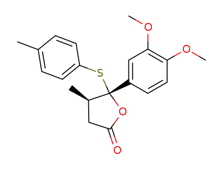 (4R,5R)-5-(3,4-Dimethoxy-phenyl)-4-methyl-5-p-tolylsulfanyl-dihydro-furan-2-one