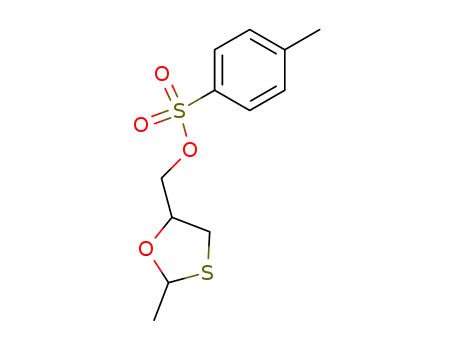 1,3-Oxathiolane-5-methanol, 2-methyl-, 4-methylbenzenesulfonate,
trans-