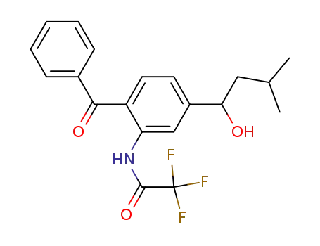 N-[2-Benzoyl-5-(1-hydroxy-3-methyl-butyl)-phenyl]-2,2,2-trifluoro-acetamide
