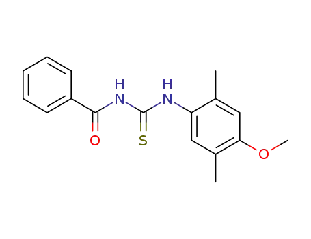 1-Benzoyl-3-(4-methoxy-2,5-dimethyl-phenyl)-thiourea