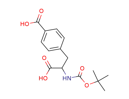 Molecular Structure of 167496-24-4 (N-BOC-(4-CARBOXYPHENYL)ALANINE)
