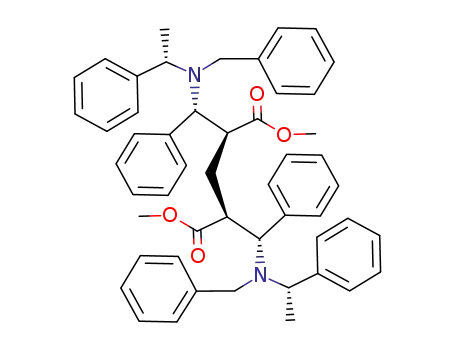 dimethyl (2S,4S)-2,4-bis{(R)-[N-benzyl-N-((S)-1-phenylethyl)amino]phenylmethyl}glutarate